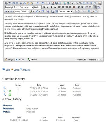 Atlanta Content Management System